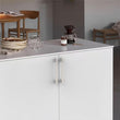 10 Pack 6.25 Inch(160mm) Brushed Satin Nickel Cabinet Handles，Zinc Alloy Cabinet Pulls Kitchen Hardware for Cupboard Drawer Pulls