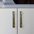 10 Pack 3.75 Inch(96mm) Hole Centers Antique Bronze Kitchen Cabinet Handles for Cupboard Bathroom