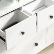 1-1/4 Inch Matte Black Kitchen Cabinet Knobs，Solid Dresser Knobs Drawer Knobs for Cupboard Drawer Pulls