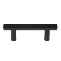 10 Pack 2.75"(70mm) Center to Center Matte Black Stainless Steel Kitchen Drawer Pulls