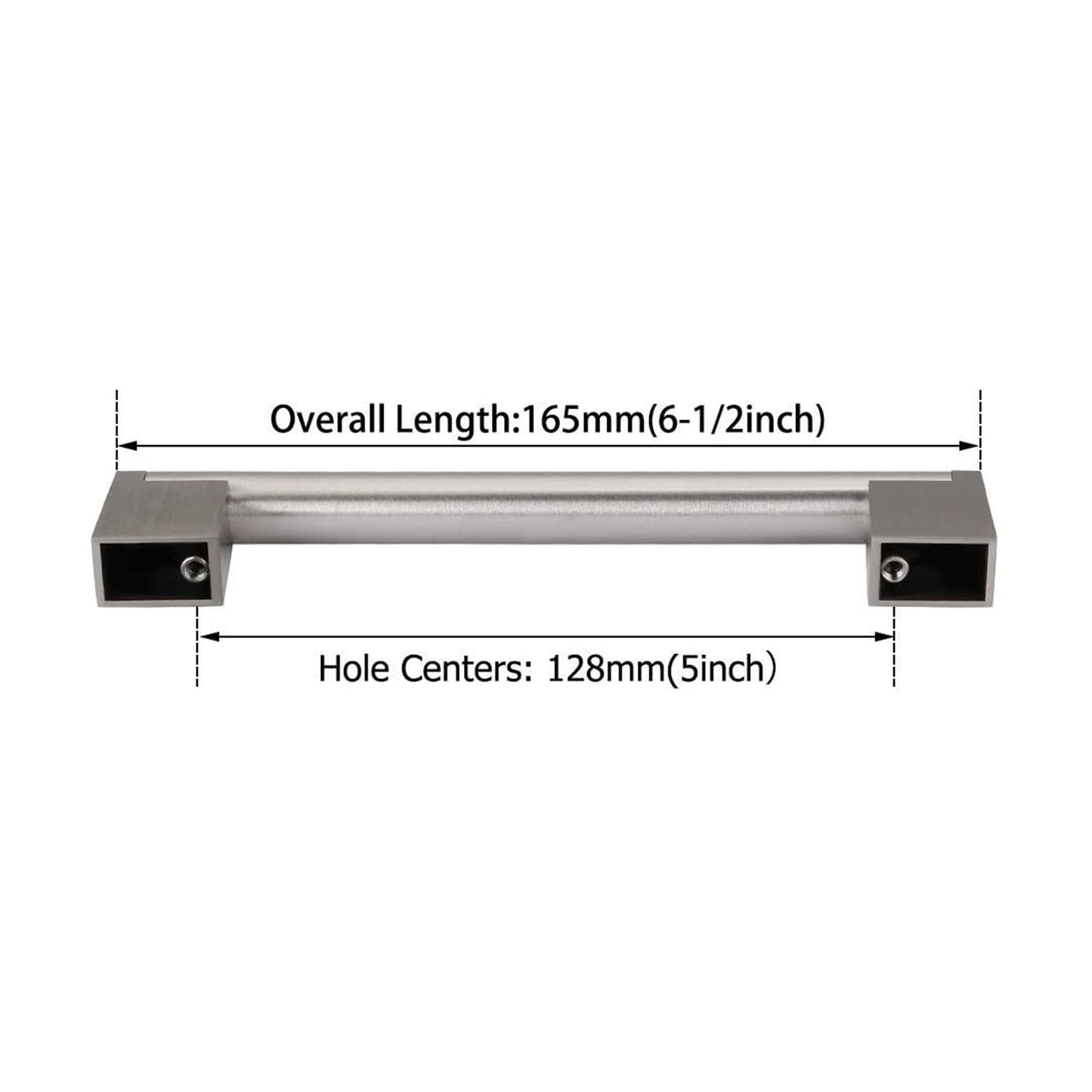 5 Inch(128mm) Hole Centers Brushed Nickel Kitchen Cabinet Handles for Cupboard Drawer Handles Dresser Pulls