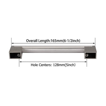5 Inch(128mm) Hole Centers Brushed Nickel Kitchen Cabinet Handles for Cupboard Drawer Handles Dresser Pulls