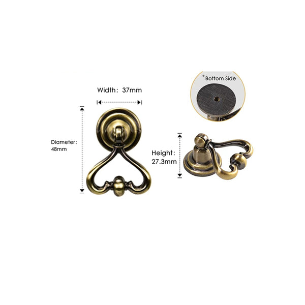 10 Pack 3.75 Inch(96mm) Hole Centers Antique Bronze Kitchen Cabinet Handles for Cupboard Bathroom