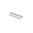 10 Pack Brushed Nickel Edge Finger Pulls，5"(128mm) Center to Center Drawer Pulls，Aluminum Alloy Cabinet Handles for Cabinets Concealed Handles