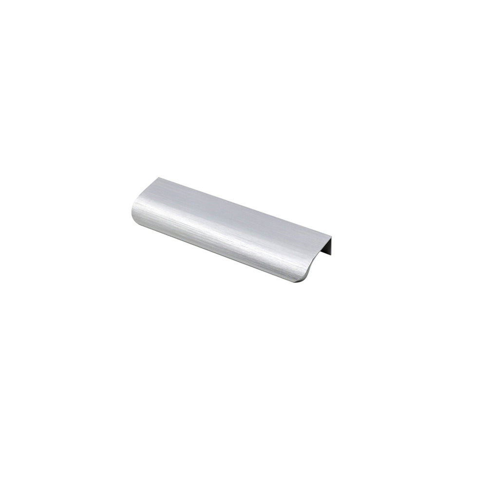 10 Pack Brushed Nickel Edge Finger Pulls，5"(128mm) Center to Center Drawer Pulls，Aluminum Alloy Cabinet Handles for Cabinets Concealed Handles