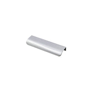 10 Pack Brushed Nickel Edge Finger Pulls，5"(128mm) Center to Center Drawer Pulls，Aluminum Alloy Cabinet Handles for Cabinets Concealed Handles