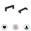 10 Pack 2.75 Inch Center to Center Matte Black Cabinet Handles Stainless Steel Drawer Pulls