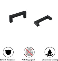 10 Pack 2.75 Inch Center to Center Matte Black Cabinet Handles Stainless Steel Drawer Pulls