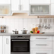 18 Inch(Center To Center) Modern Square Cabinet Handles (458mm，Brushed Nickel)