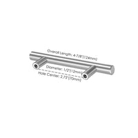 2.75"(70mm) Center to Center Custom Door Hardware and Handles (4-7/8" Length，2.75" Custom Hole Center)