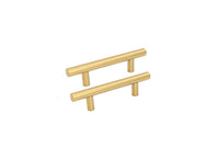10 Pack 3.25 Inch(Center To Center) Brushed Brass Cabinet Handles (3.25"，Customized Size)