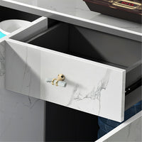 5 Inch(C-C) Marble Finish Solid Drawer Pulls，Knobs & Handles