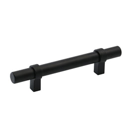 Flat Black Cabinet Bar Handle Pulls - 3.75
