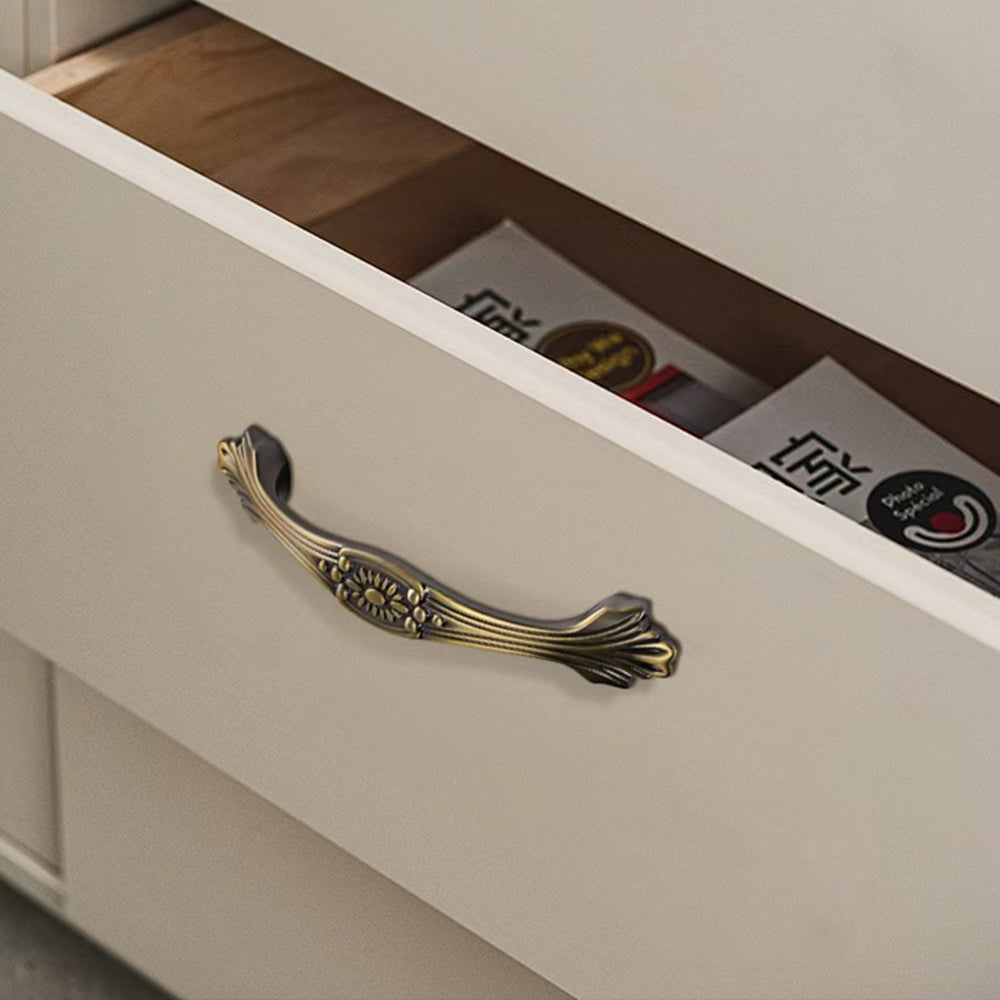 10 Pack 3.75 Inch(96mm) Hole Centers Antique Bronze Kitchen Cabinet Handles for Cupboard Bathroom