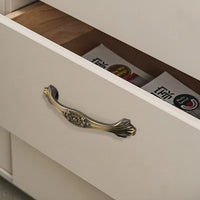 10 Pack 3.75 Inch(96mm) Hole Centers Antique Bronze Kitchen Cabinet Handles for Cupboard Bathroom
