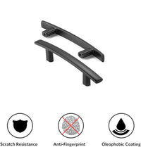 3 inch(Center to Center) Matte Black Kitchen Drawer Pulls Arch Cabinet Handles