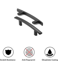 3.75 inch(Center to Center) Matte Black Kitchen Drawer Pulls Arch Cabinet Handles