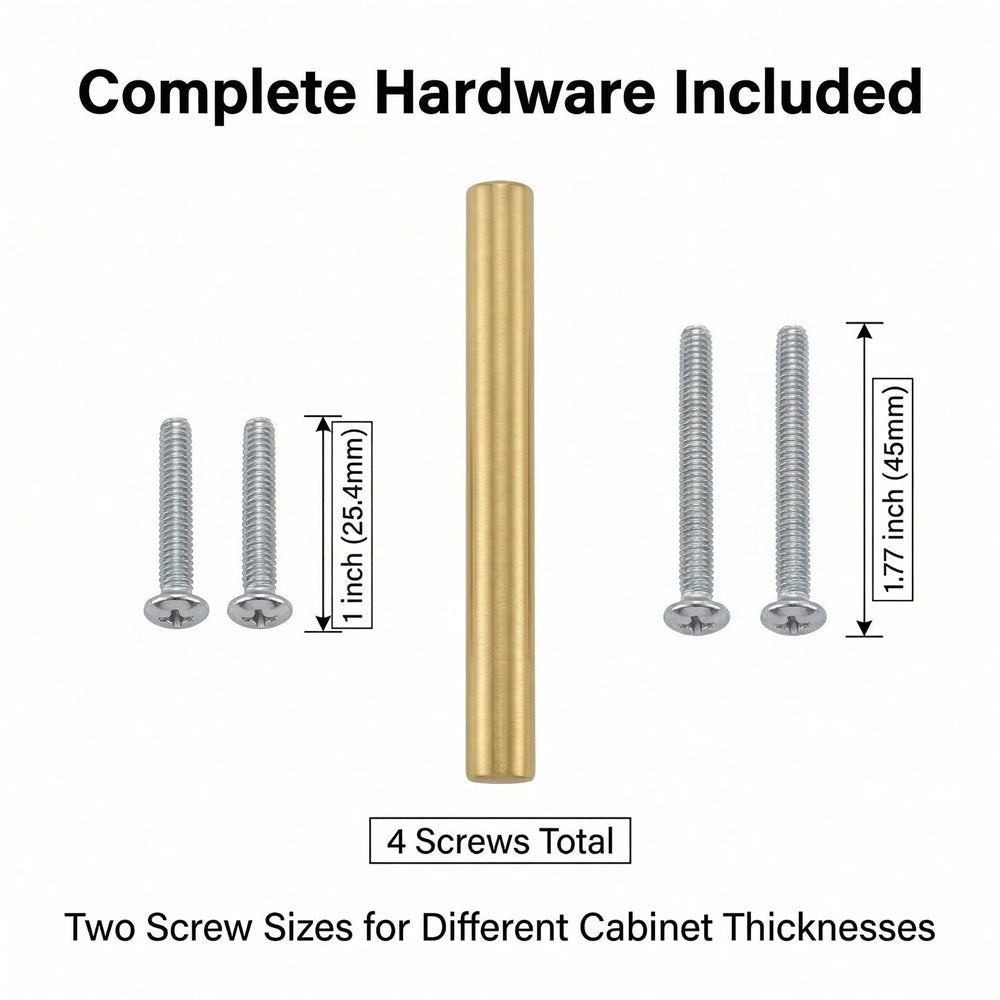 10 Pack 3 Inch(76mm) Hole Center Drawer Pulls，Brushed Brass Cabinet Pulls Stainless Steel Drawer Handles for Dresser Drawers