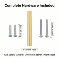 10 Pack 3 Inch(76mm) Hole Center Drawer Pulls，Brushed Brass Cabinet Pulls Stainless Steel Drawer Handles for Dresser Drawers
