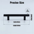 3.25 Inch Center to Center Matte Black Cabinet Pulls(Hole Center:3-1/4"(82mm))