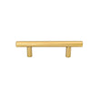 10 Pack 2.75"(70mm) Center to Center Brushed Brass Stainless Steel Kitchen Drawer Pulls