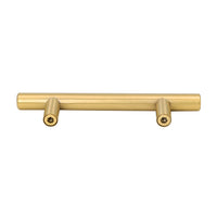 10 Pack 2.75"(70mm) Center to Center Brushed Brass Stainless Steel Kitchen Drawer Pulls
