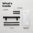 3.25 Inch Center to Center Matte Black Cabinet Pulls(Hole Center:3-1/4"(82mm))