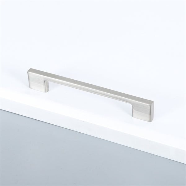 10 Pack 6.25 Inch(160mm) Brushed Satin Nickel Cabinet Handles，Zinc Alloy Cabinet Pulls Kitchen Hardware for Cupboard Drawer Pulls