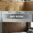 1 Pack 4.25 Inch Center To Center Brushed Brass Cabinet Pulls(Hole Center: 4.25"(108mm))
