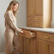 1 Pack 4.25 Inch Center To Center Brushed Brass Cabinet Pulls(Hole Center: 4.25"(108mm))