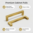 1 Pack 4.25 Inch Center To Center Brushed Brass Cabinet Pulls(Hole Center: 4.25"(108mm))