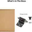 1 Pairs 3/8" Inset Matte Black Cabinet Hinge，Offset Self Closing Black Cabinet Hinges(1 Pairs - 2 Pcs)