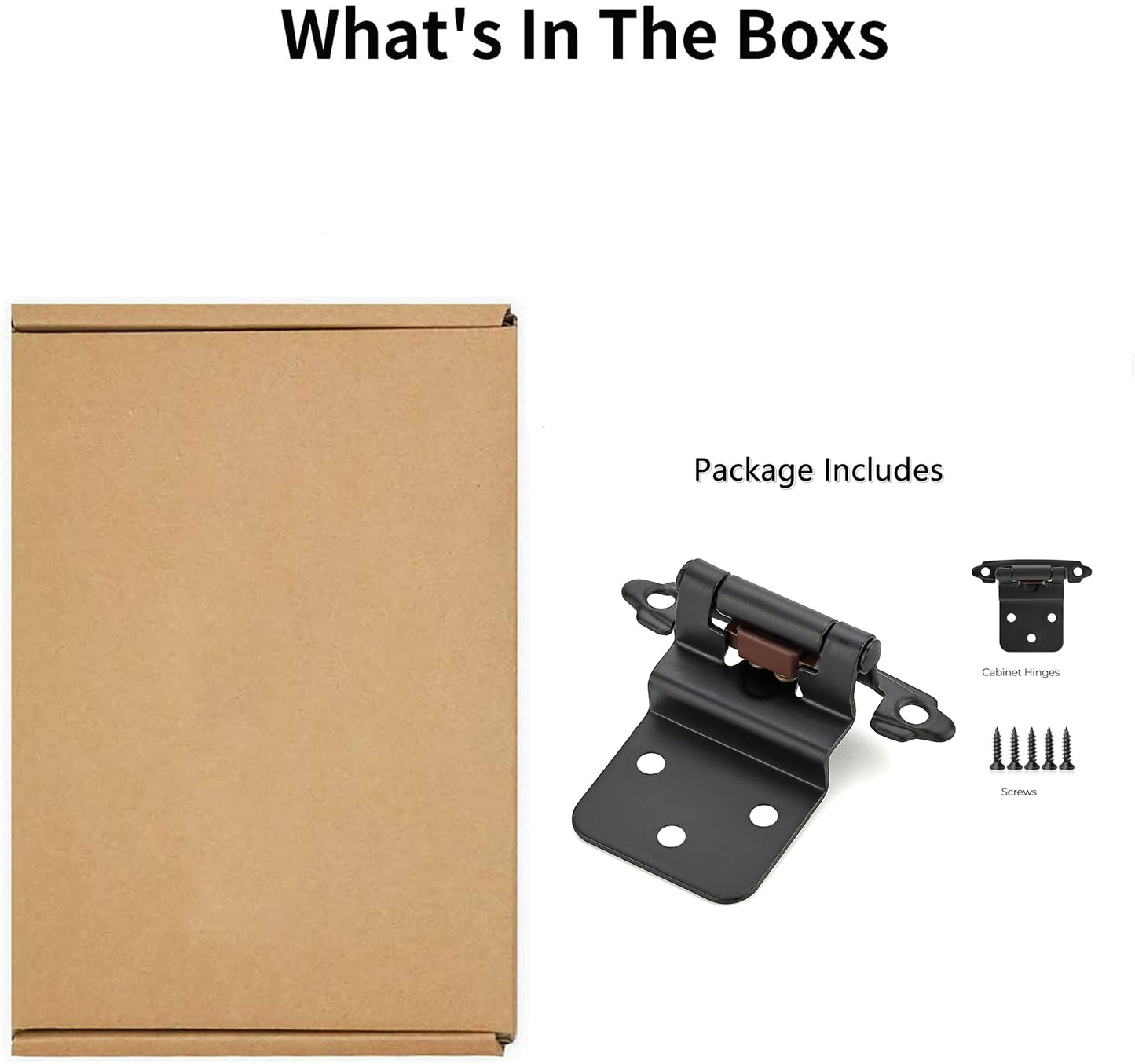 10 Pairs 3/8" Inset Matte Black Cabinet Hinge，Offset Self Closing Black Cabinet Hinges(10 Pairs - 20 Pcs)