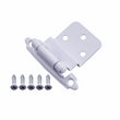 1 Pairs 3/8" Inset Matte Black Cabinet Hinge，Offset Self Closing Black Cabinet Hinges(1 Pairs - 2 Pcs)
