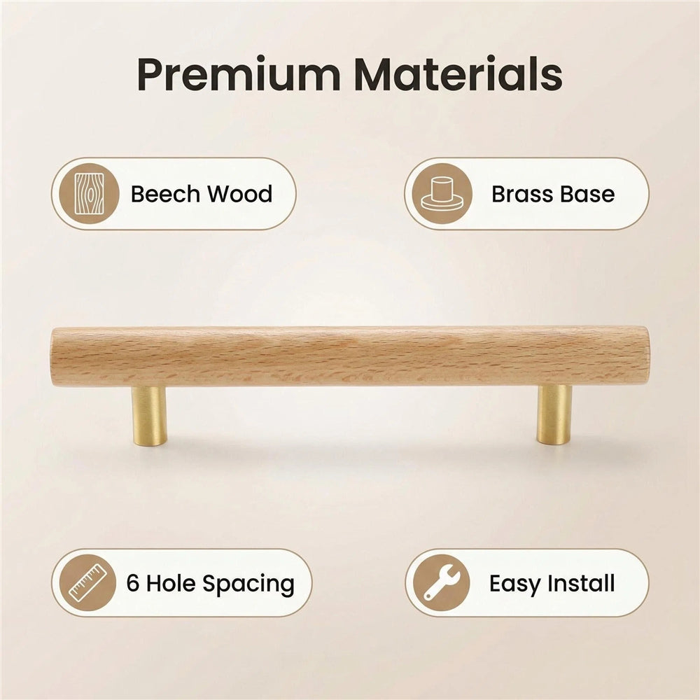 Wooden Pull Handles – 6 Sizes Available