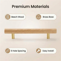 Wooden Pull Handles – 6 Sizes Available