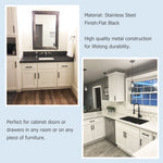 4.25 INCH(Center To Center) MATTE BLACK CABINET PULLS (4.25