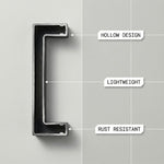 1 Pack 4.25 Inch Center To Center Matte Black Cabinet Pulls(Hole Center：4.25