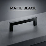 1 Pack 4.25 Inch Center To Center Matte Black Cabinet Pulls(Hole Center：4.25