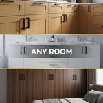 1 Pack 4.25 Inch Center To Center Matte Black Cabinet Pulls(Hole Center：4.25