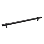 1 Pack Black Modern Cupboard Handles Stainless Steel Pulls - Round Shape Series - Hole Centers(Single Hole, 3