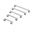 Brushed Nickel Cabinet Pulls Modern Drawer Pulls - Large Size - Hole Centers(3.5,3.75,4",4.5,5",6.25",7.5",8.8",10",11.33")