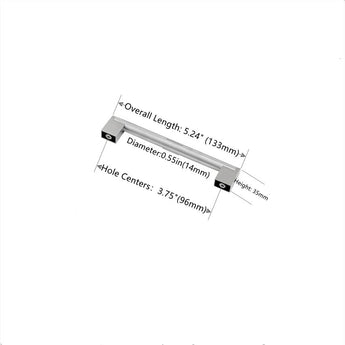 3.75 Inch (96mm) Brushed Nickel Kitchen Cabinet Handles，Modern Kitchen Handles for Cupboard Drawer Handles Dresser Pulls