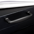 10 Pack Matt Black Solid Cabinet Handles, 5 Inch(128mm) Hole Centers Arch Zinc Alloy Cabinet Pulls for Bathroom Dresser Drawer Handles