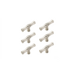 Bamboo Shape Solid Zinc Alloy Cabinet Knobs(Single Hole，Brushed Nickel)