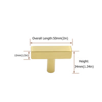 2 Inch Brass Cabinet Knobs Gold Drawer Knobs