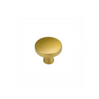 10 Pack Brushed Brass Cabinet Knobs，Solid Single Hole Zinc alloy Round Cabinet Knobs for Kitchen Drawers and Cabinets