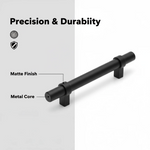 Matte Black Drawer Pulls Drawer Knobs, Cabinet Knobs and Pulls - Single Hole 2
