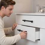 Matte Black Drawer Pulls Drawer Knobs, Cabinet Knobs and Pulls - Single Hole 2