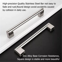 5 Inch(128mm) Hole Centers Brushed Nickel Kitchen Cabinet Handles for Cupboard Drawer Handles Dresser Pulls